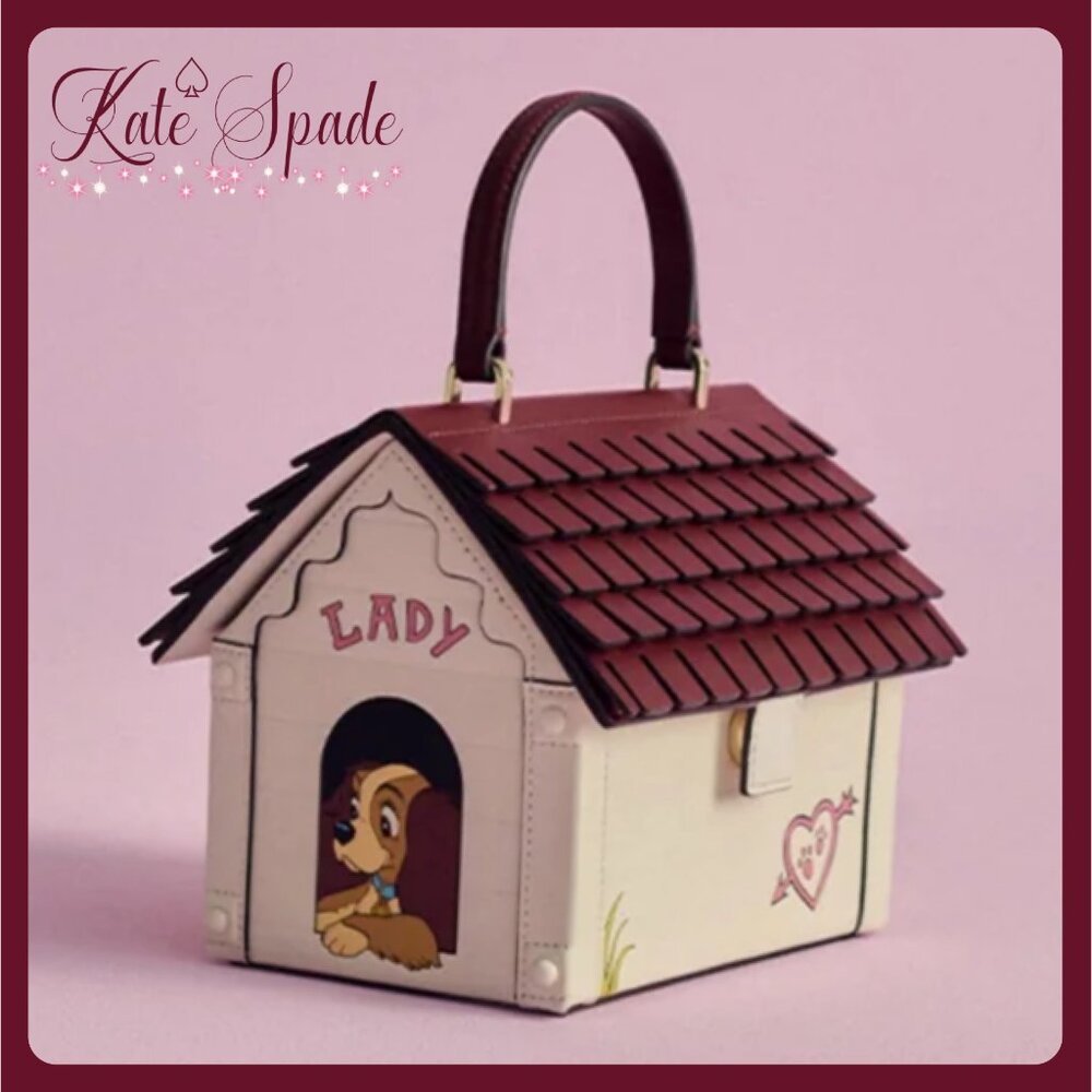 NWT Kate Spade X Disney Dog House Disney Lady Tramp Leather Bag Crossbody Purse